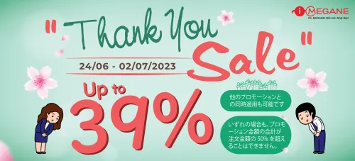 THANK YOU SALE - SALE UP TO 39%